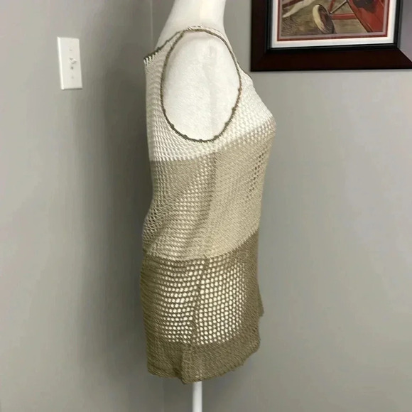 Tommy Bahama Willa Crochet Tank Beachy Boho Bohemian Size Small Ombre Sheer - Picture 2 of 4
